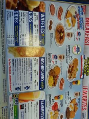 Waffle House Menu