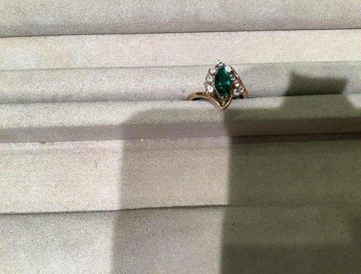 This is the ring I got back. Apparently the picture quality wasn't important because I was told it's only worth $2.00.