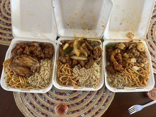 Combo #2 $8.99. Spicy Orange Chicken, Wings // Spicy Orange Chicken, Jalapeño Chicken // Spicy Orange Chicken, Spicy Kung Pao Chicken.