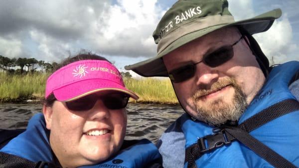 Mandatory selfie while kayaking