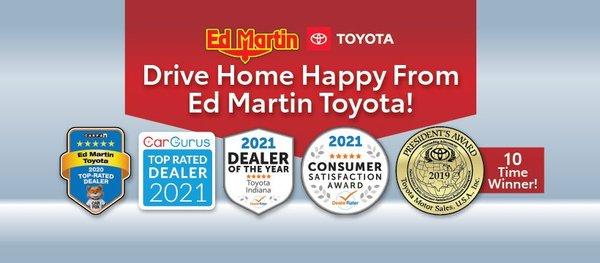 Drive Home Happy from Ed Martin Toyota!