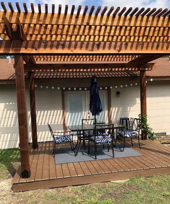 Deck and pergola