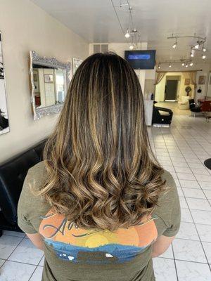 after! this balayage came out beautiful!!