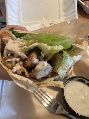 Chicken Caesar wrap