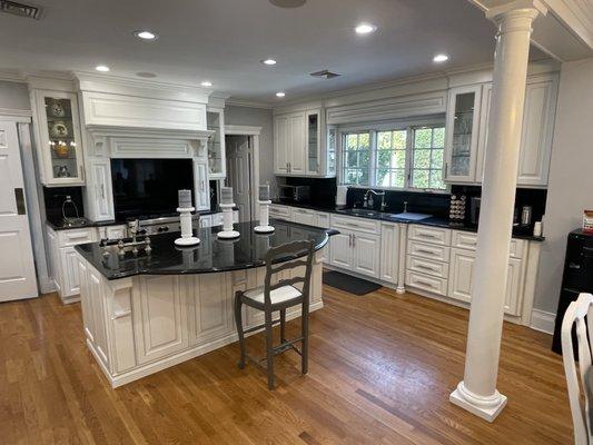 Custom refaced kitchen