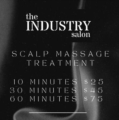 Scalp Massage Treatment available with Sabrina.