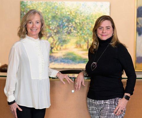 Gallery Owners Nancy McClure & Sharon Tharrington