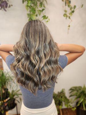 Ashy balayage.