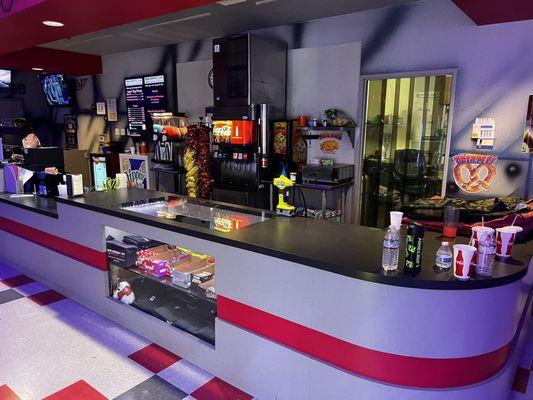 Front counter and concessions.