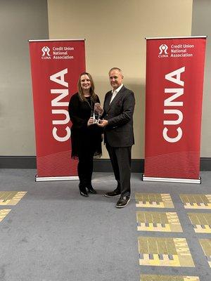 2022 CUNA Benefits of Membership Award for top performance!