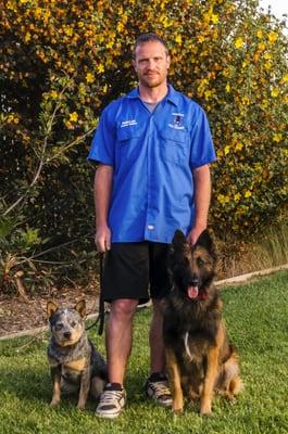 Redefined Dog Training team
 Jean Luc and 2 of his