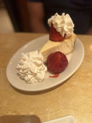 Cheesecake with Strawberries**