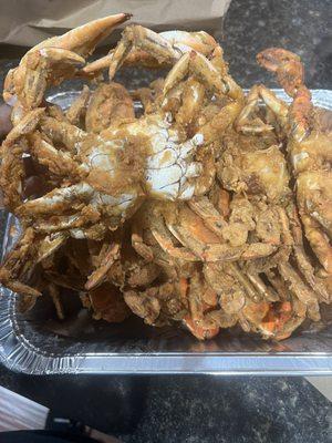 Fried crabs