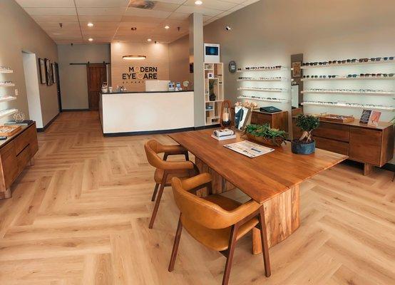 Our Optical area with perfectly curated eyeglasses selection