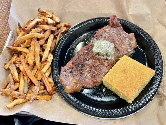 Black Plate Special - Garlic Herb Steak