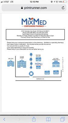 Map to our location