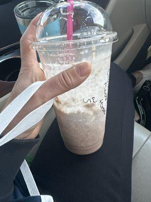 Mocha coconut with Oreos