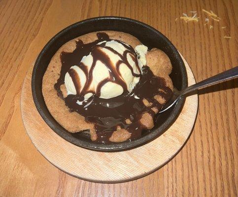 Chocolate chip in a skillet good!