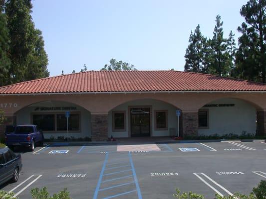 The front of our building, off of Lambert Rd.