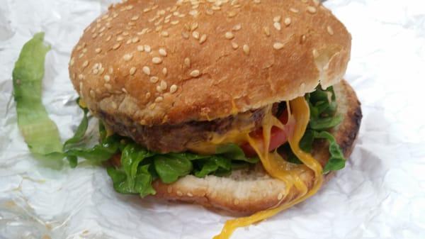 Decent burger.   Was not medium. And the burger was thick but did not have the same diameter as the bun.