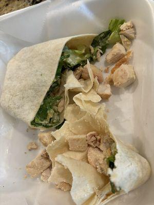 "Chicken Cesar Salad Wrap"