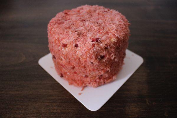 Strawberry Floss mini cake