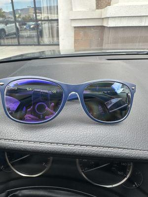 Picked up my sunglasses.. they created the purple lenses..