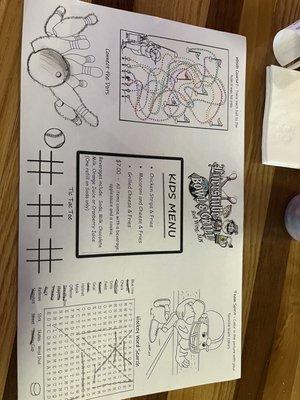 Kids Menu