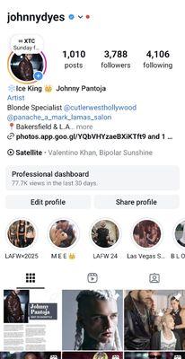 Follow me on IG and check out my work @johnnydyes