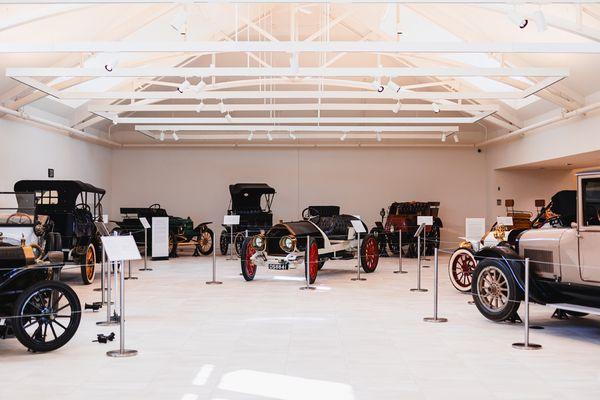 The interior of the Car and Carriage Museum