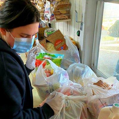 Weekly community food pantry - first 4 Mondays of each month, 7:30am-10am