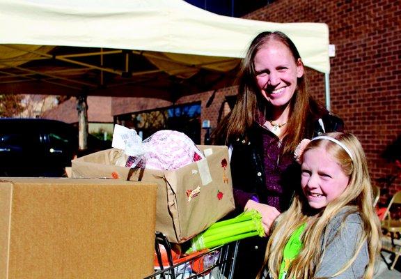 We provide food at the Weinberg Food Pantry to anyone in need.