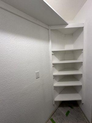 Pantry shelves