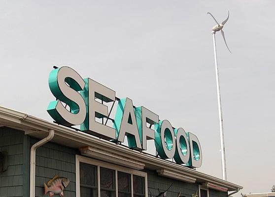 Our Fishhouse and another windmill of ours