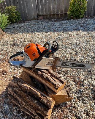 Stihl ms500i fully ported and polished. Ready to work!