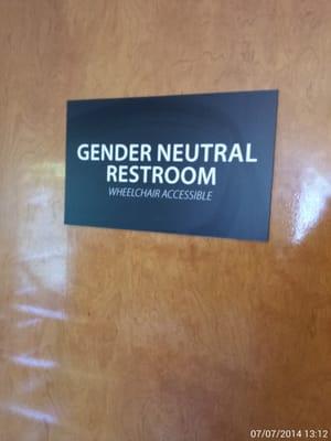 They offer a Gender Neutral restroom option.