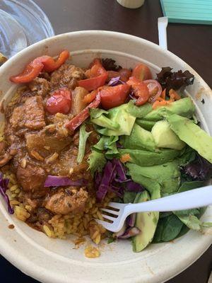 Caribbean bbq bowl