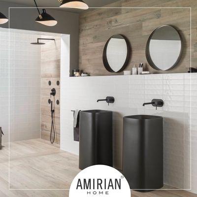 a modern twist to your bathroom Stop by one of our stores and experience what Amirian Home has to offer!