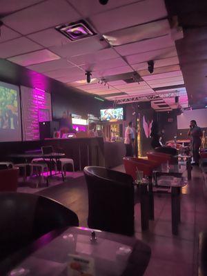 We are Noor Hookah, a cafe that is open from 4pm-2am. We have free WIFI, free parking, and a pool table.