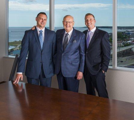 Pictured from left to right: Ken Heck (Chief Financial Officer, Senior Director - Portfolio Manager), Bob Heck (Chairman, Chi...