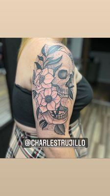 Half sleeve done by Charles Trujillo