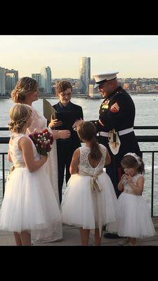 Blessed and beautiful family! Married by Maria from Officiant NYC