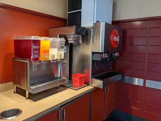 Fountain drink selection