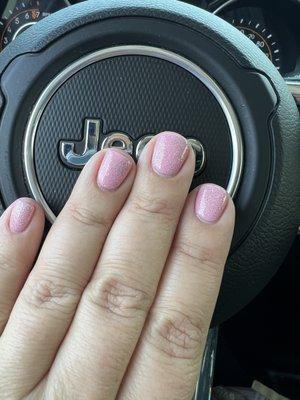 Pretty pink gel