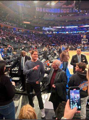 Papa Gallo.. SLAMDUNK in courtside Knicks tickets 3rd row back marketed  NHs 3rd row every game VIP family side  Inspiring adults & youths