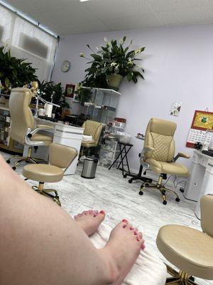 Holiday pedicure