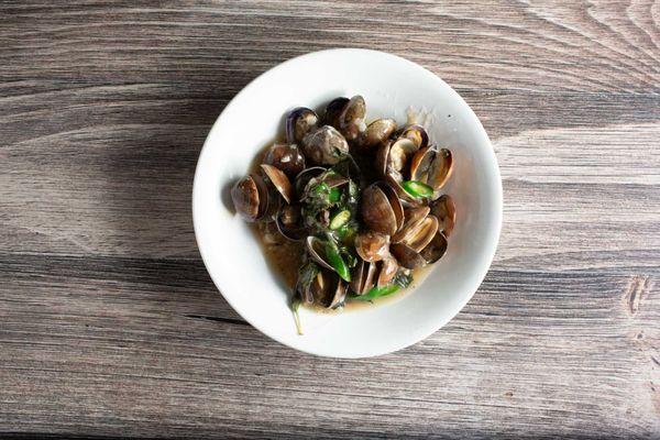 Clams with Mint Sauce!