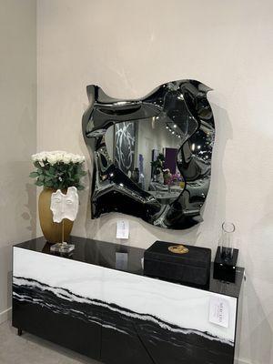 Gorgeous mirrors, accessories, art & custom case goods