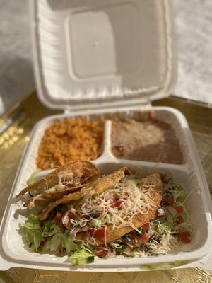 Tacos el dorados plate