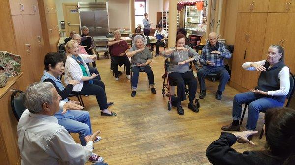 Sitting Tai Chi for seniors,